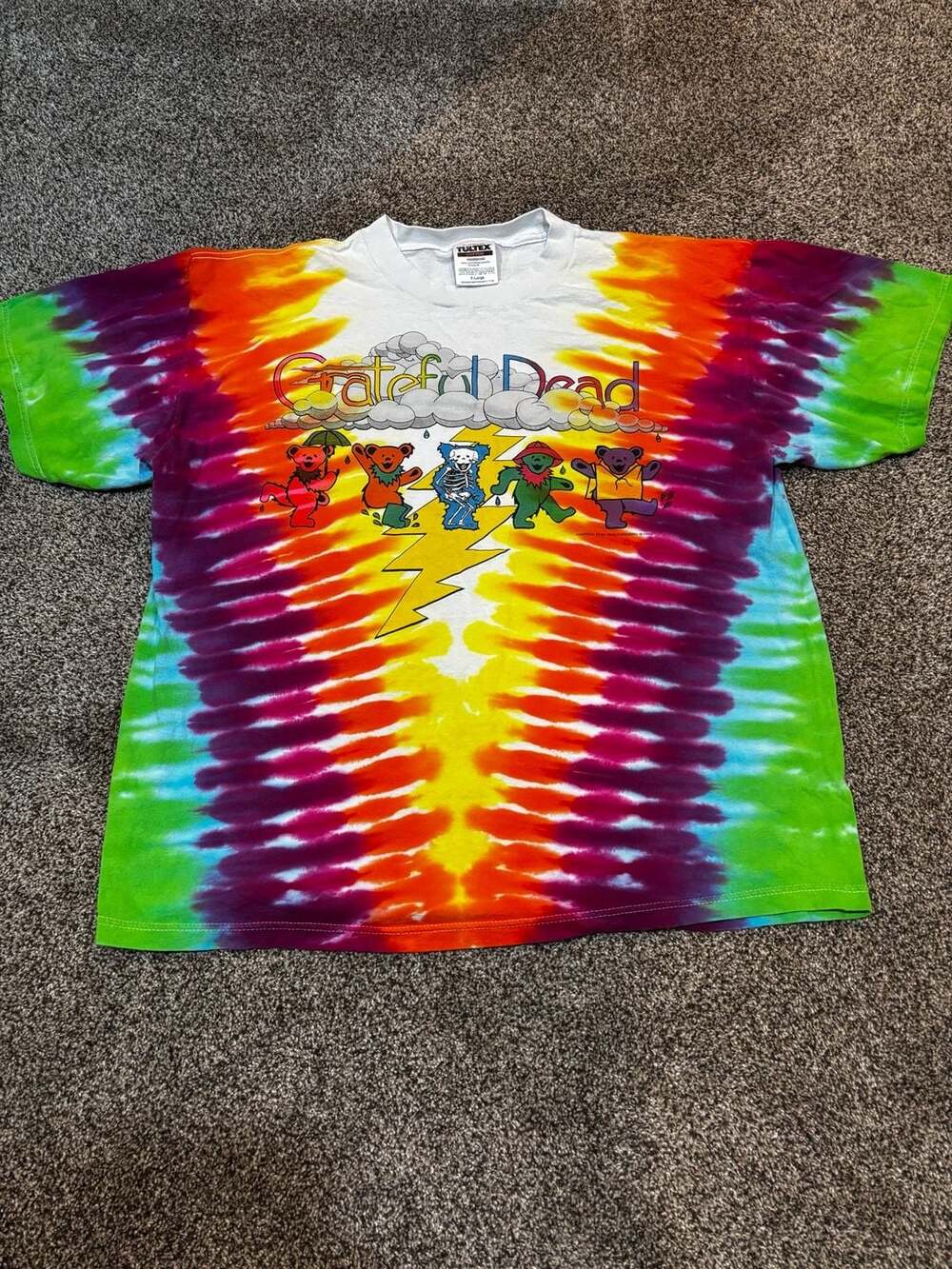 Vintage 1994 Grateful Dead Tie-Dye Dancing Bears T-Shirt